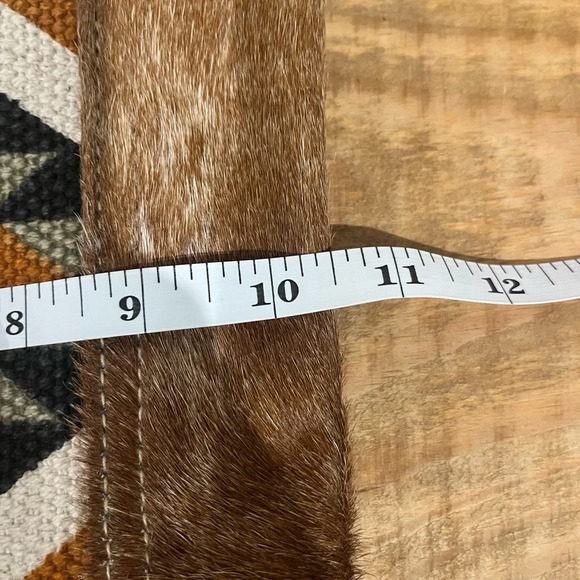 Myra bag Aztec and genuine cowhide make up/ toiletries bag or wristlet Nwot - Picture 5 of 6